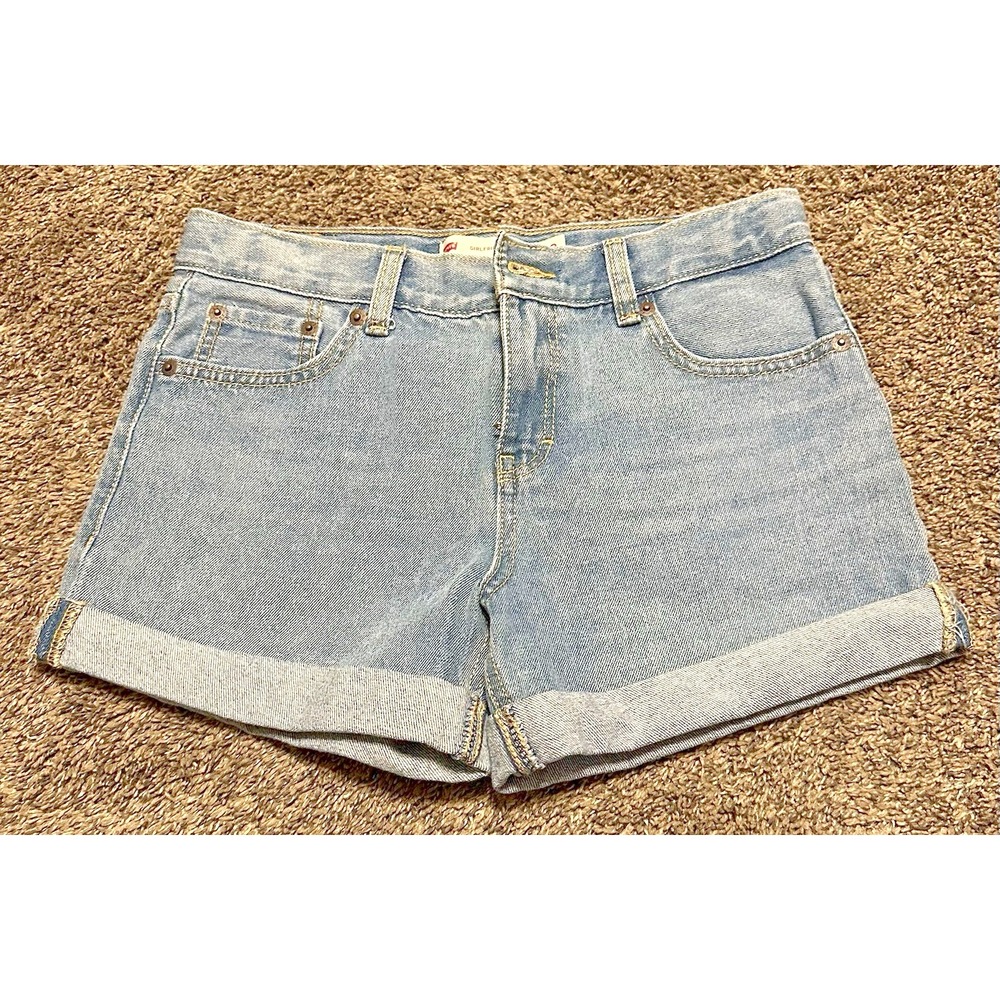 Levi's Girls Denim Shorts - Light/Medium Wash - Size 12